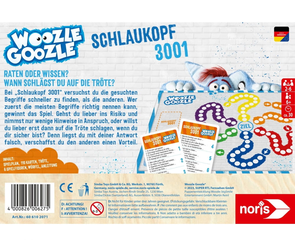 Noris Woozle Goozle - Schlaukopf 3001 - RC-Zubehoer