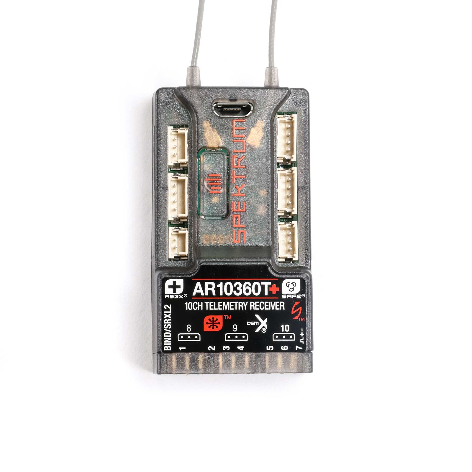 Spektrum AR10360T_ 10-Kanal AS3X_ SAFE Telemetrie Empfaenger