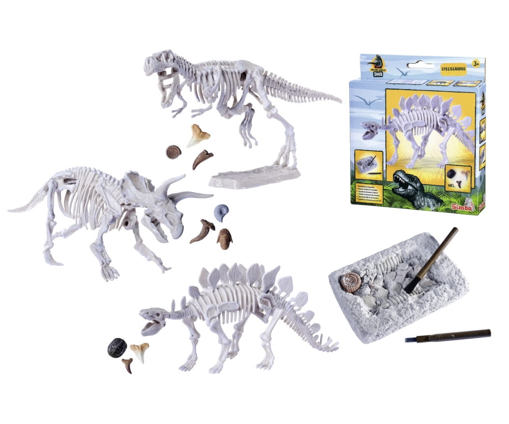 Simba Toys Dinoskelett zum Ausgraben, 3 Sortiert Lieferumfang 1 Stück