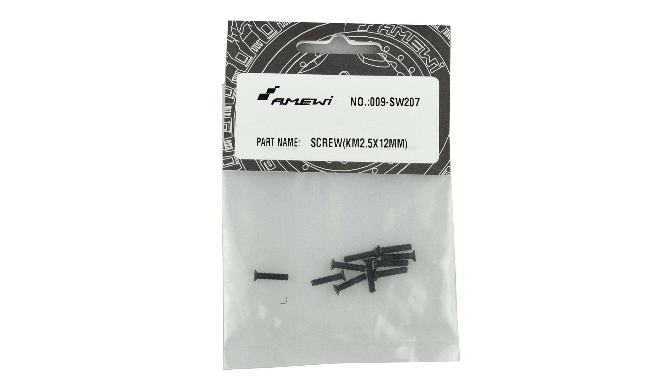 Amewi SW207 Senkkopfschraube M2.5x12 mm 10 Stueck_ EVO-X 6000 - RC-Zubehoer