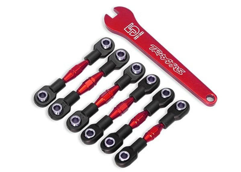 Traxxas Turnbuckles Alu rot CamberLinks 32mm v(2)/28mm h(2) Toe Link Traxxas Turnbuckles Alu rot CamberLinks 32mm v_2_28mm h_2_ Toe Link - RC-Zubehoer