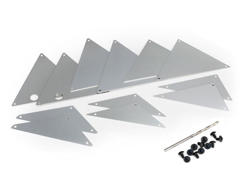 Traxxas Rohrrahmen-Chassis Innen-Panle-Set Alu silber - RC-Zubehoer