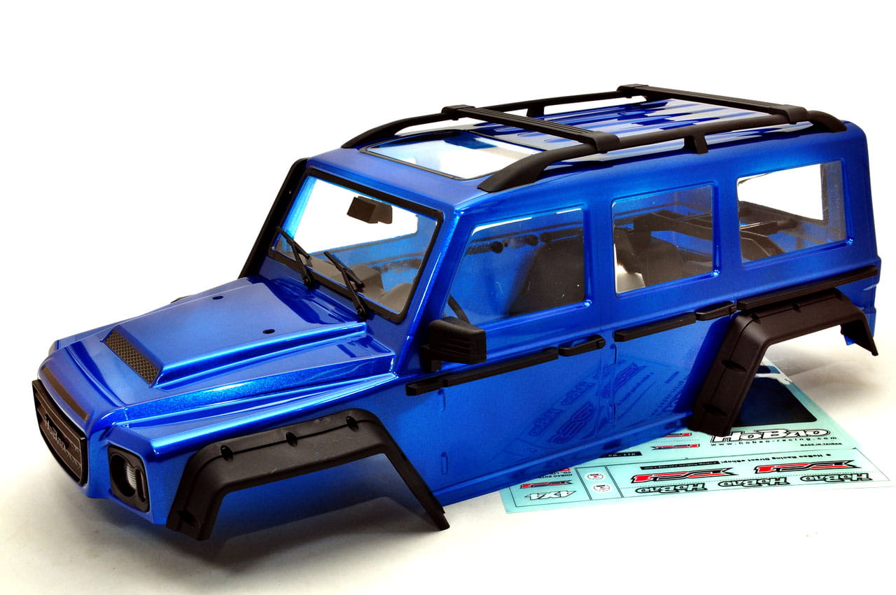 HoBao Karosserie Lexan DC-1 mit Anbauteilen blau lackiert - RC-Zubehoer