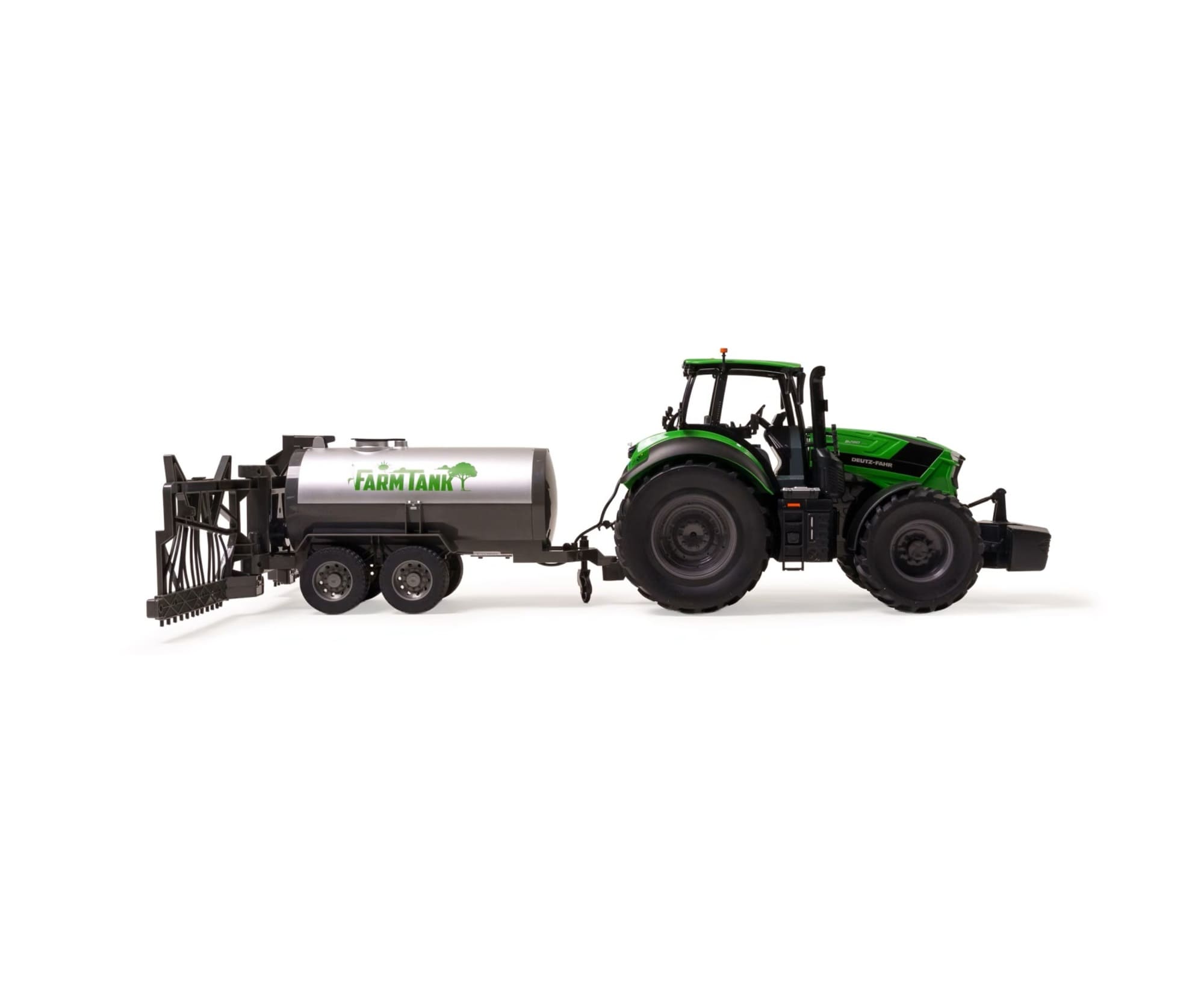 Carson RC Deutz-Traktor 8280 TTV mit Fassanhaenger 1_16 RTR