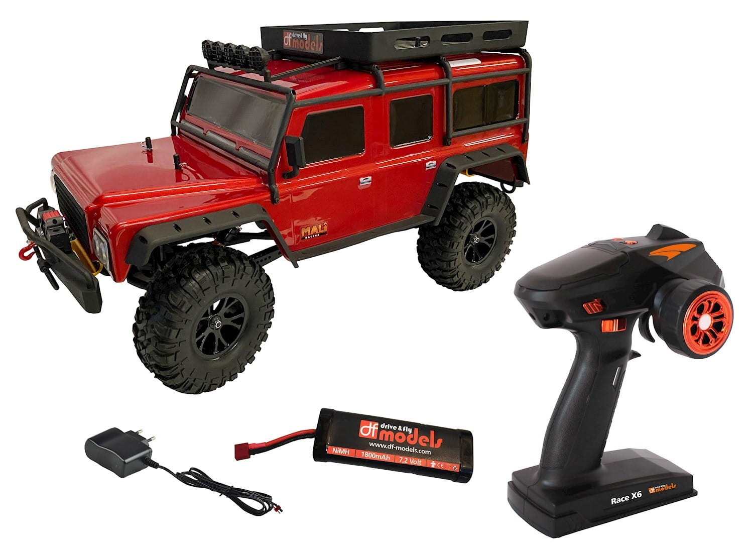 DF Models RC Crawler DF4J XXL Rot RTR df crawler rot xxl df4j