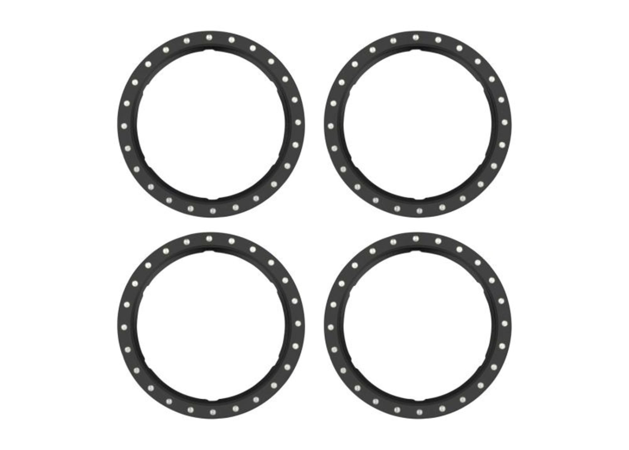 Traxxas Pro Scale Beadlock Ringe Aluminium schwarz _4_ fuer RC Modelle