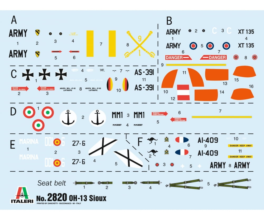 Italeri 1:48 OH-13 Scout Helikopter Korea Krieg