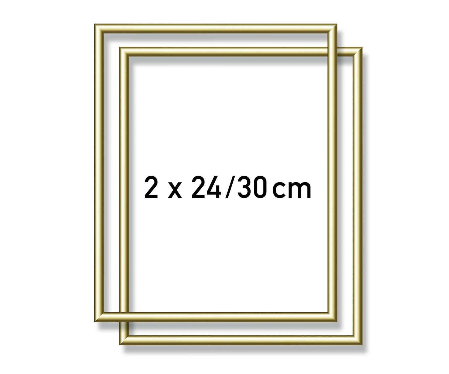 Schipper Malen nach Zahlen 2 x Alurahmen Gold 24 x 30 cm