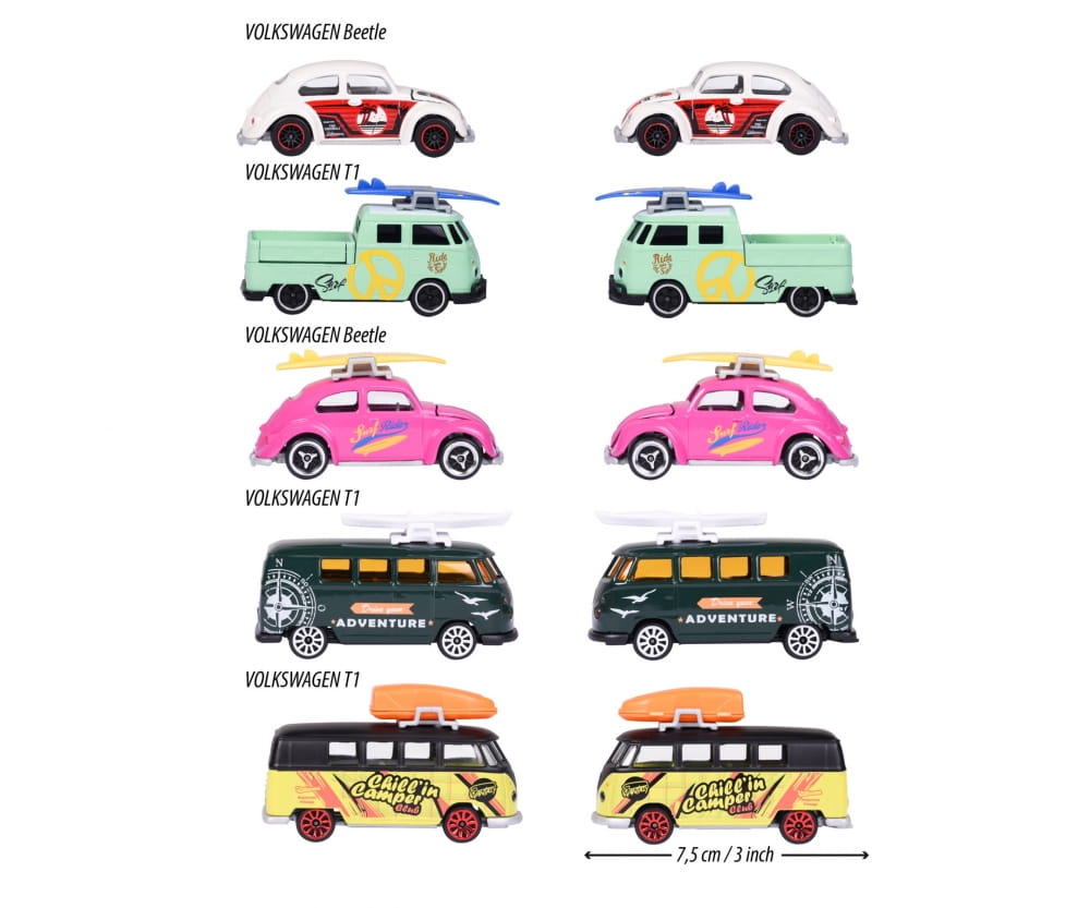 Majorette VW The Originals 5 Pieces Pack