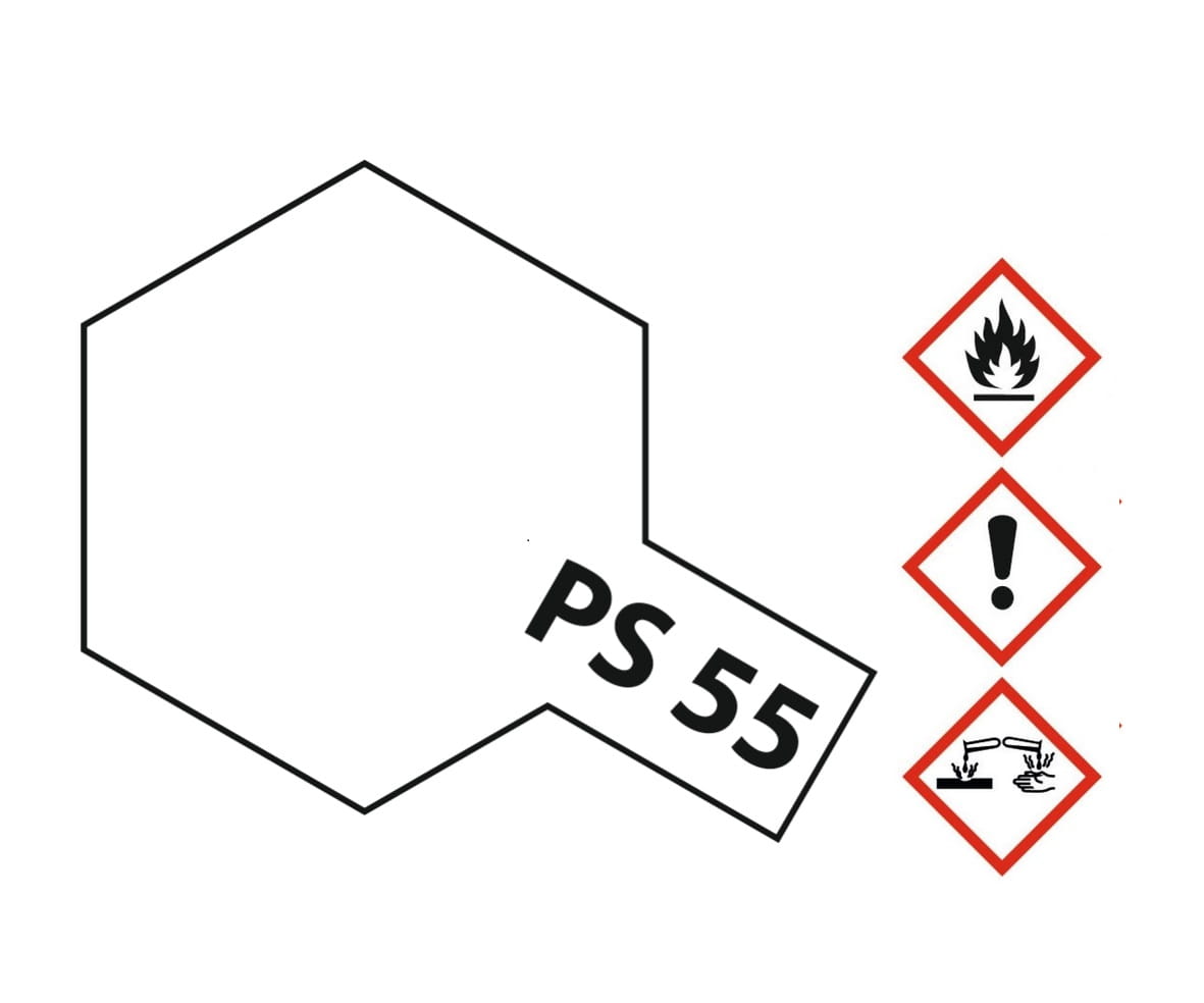 Tamiya PS-55 Flat Clear matt Sprühfarbe 100ml für Polycarbonat ( Lexanfarbe )