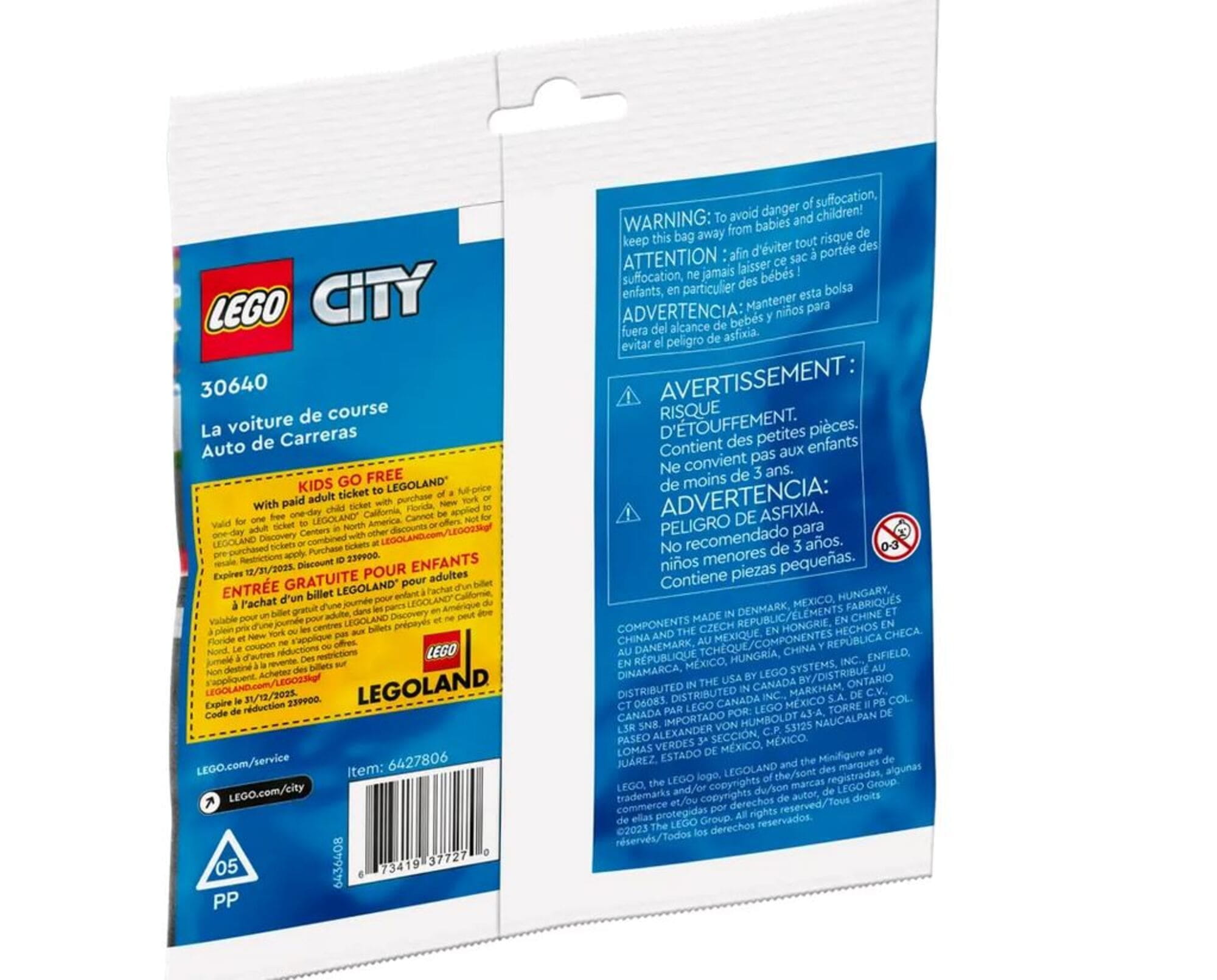 LEGO City Race Car 30640 - Polybag mit 44 Teilen und Minifigur