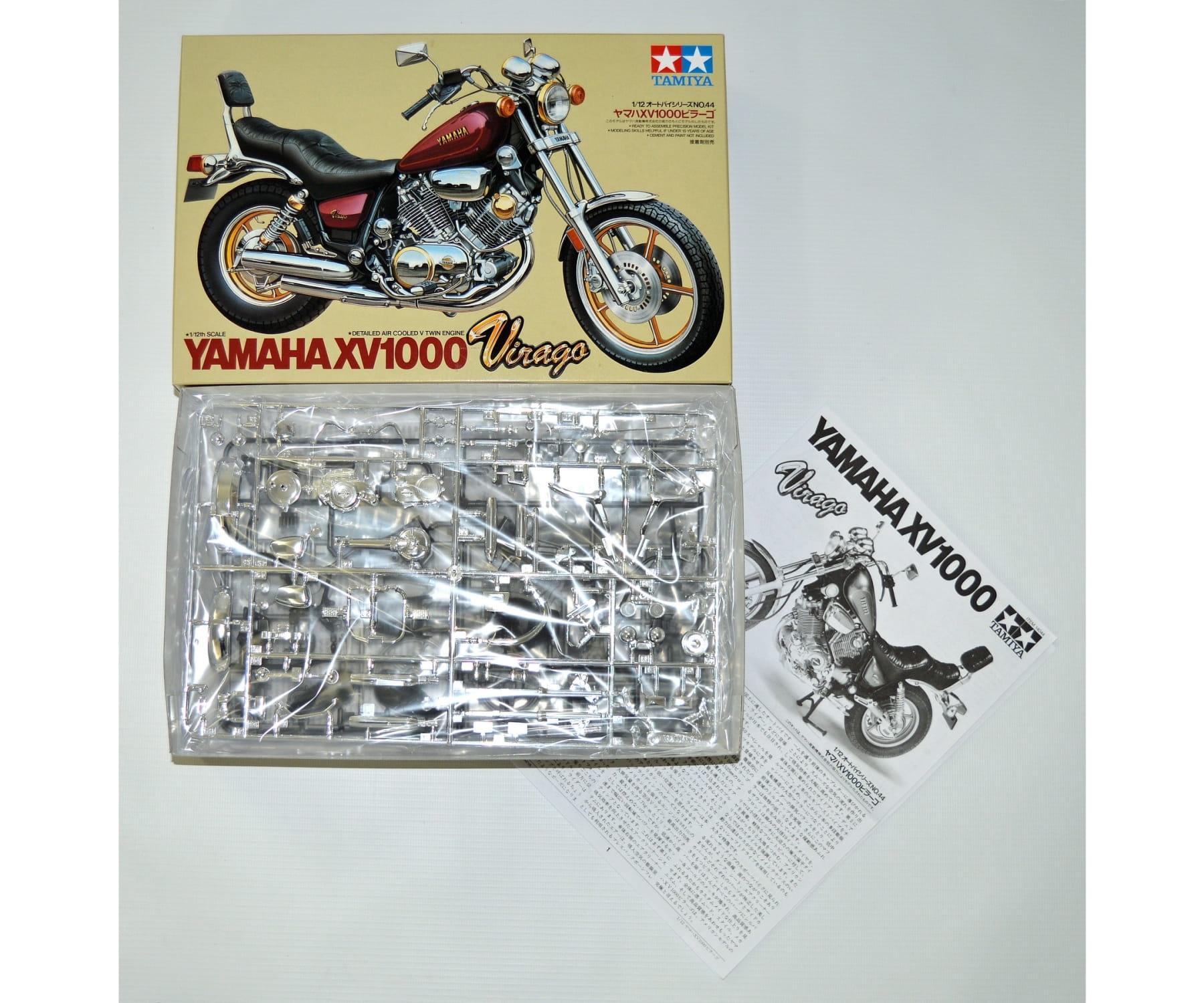 Tamiya Yamaha XV1000 Virago Motorrad 1:12 Plastik Modellbau Bausatz Tamiya Yamaha XV1000 Virago Motorrad 1:12 Plastik Modellbau Bausatz