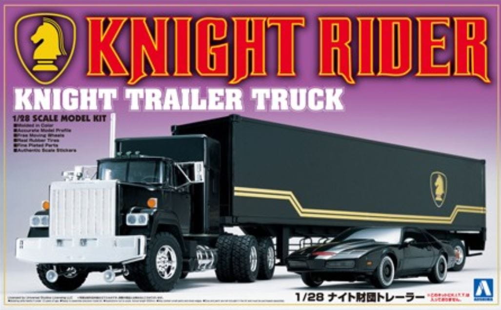 Aoshima Knight Rider Truck mit Kitt 1:28 Modellauto Plastik Bausatz