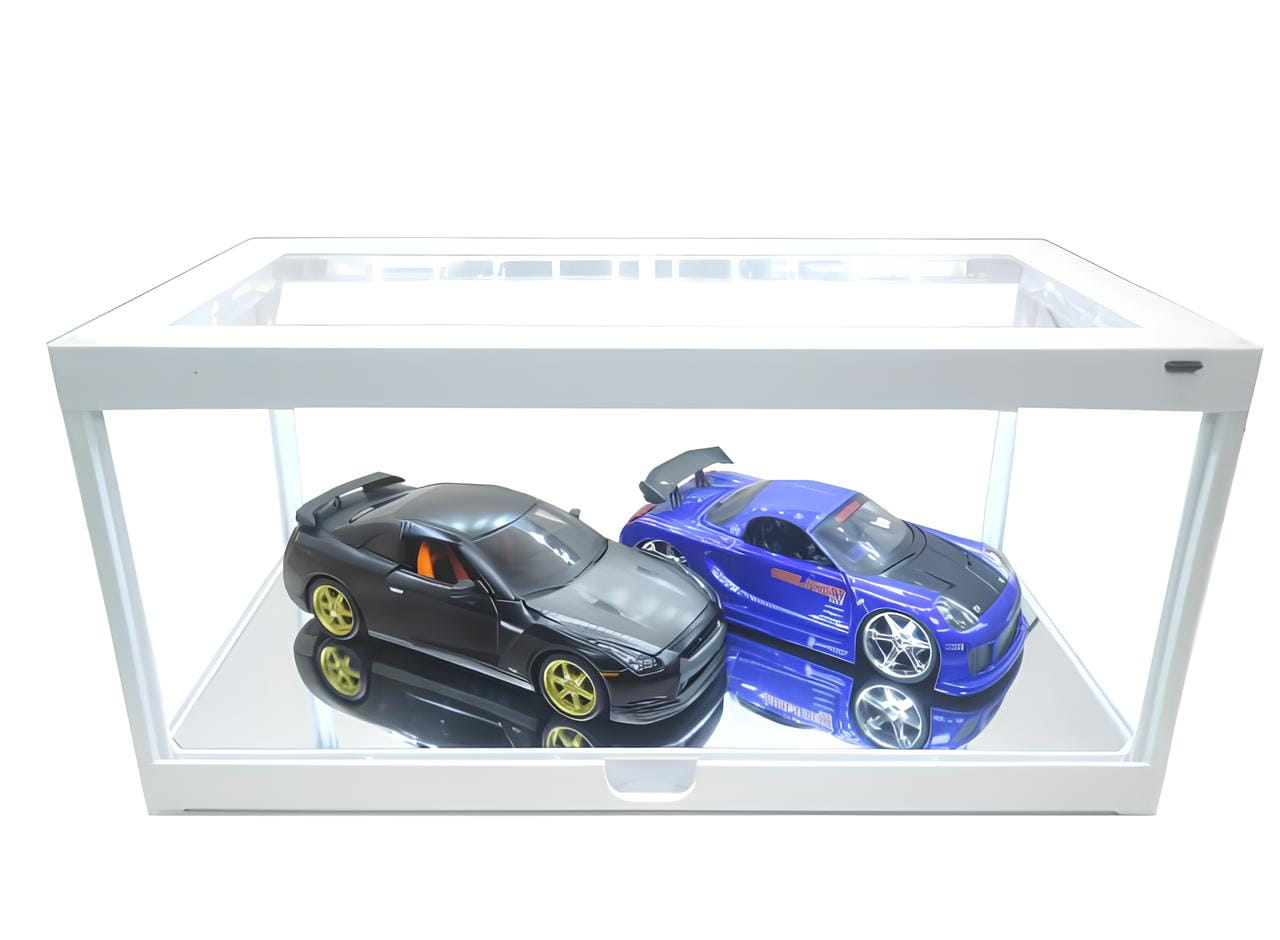 Triple9 Modellauto Vitrine Weiss 1-18 LED beleuchtet