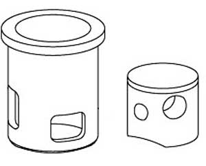 Robitronic Kolben fuer 2_5ccm - Buchse - RC-Zubehoer