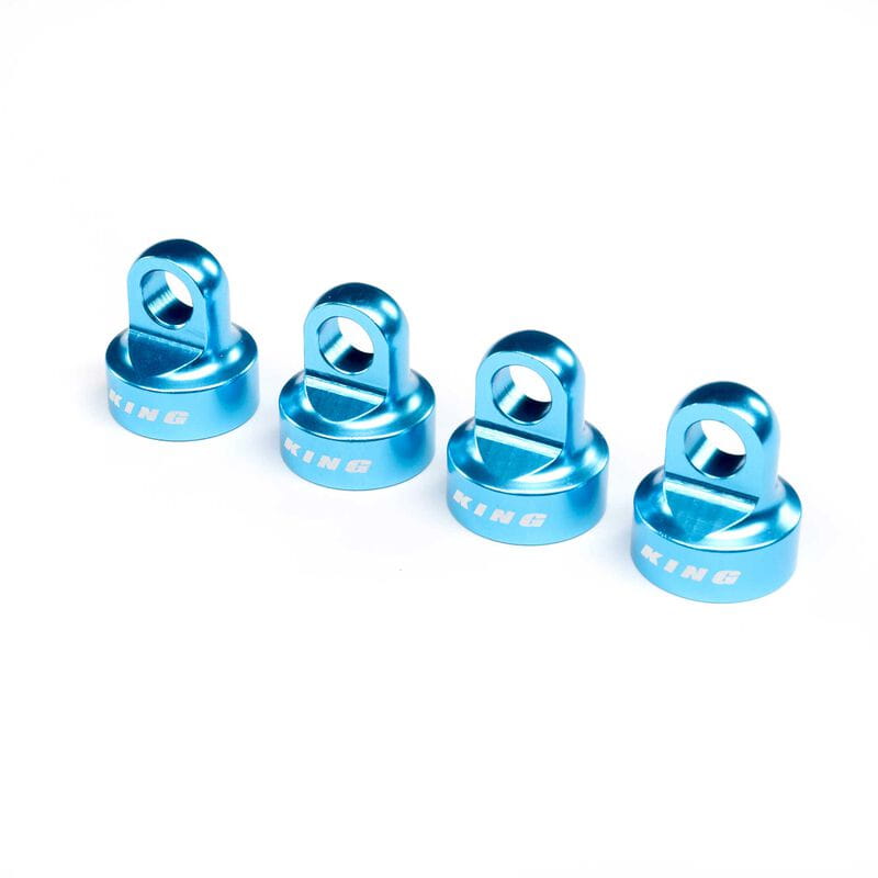 Losi Shock Cap Set_ Aluminum_ King Blue_ SBR 2.0 - RC-Zubehoer