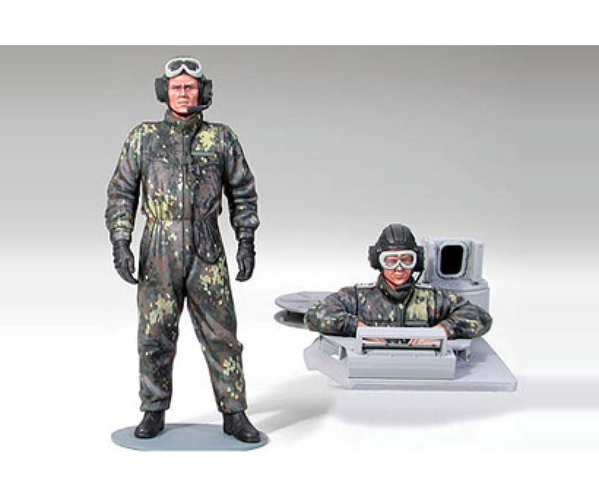 Tamiya Figuren Bundeswehr Besatzung Leopard (2) 1:16 Plastik Modellbau Militär Bausatz