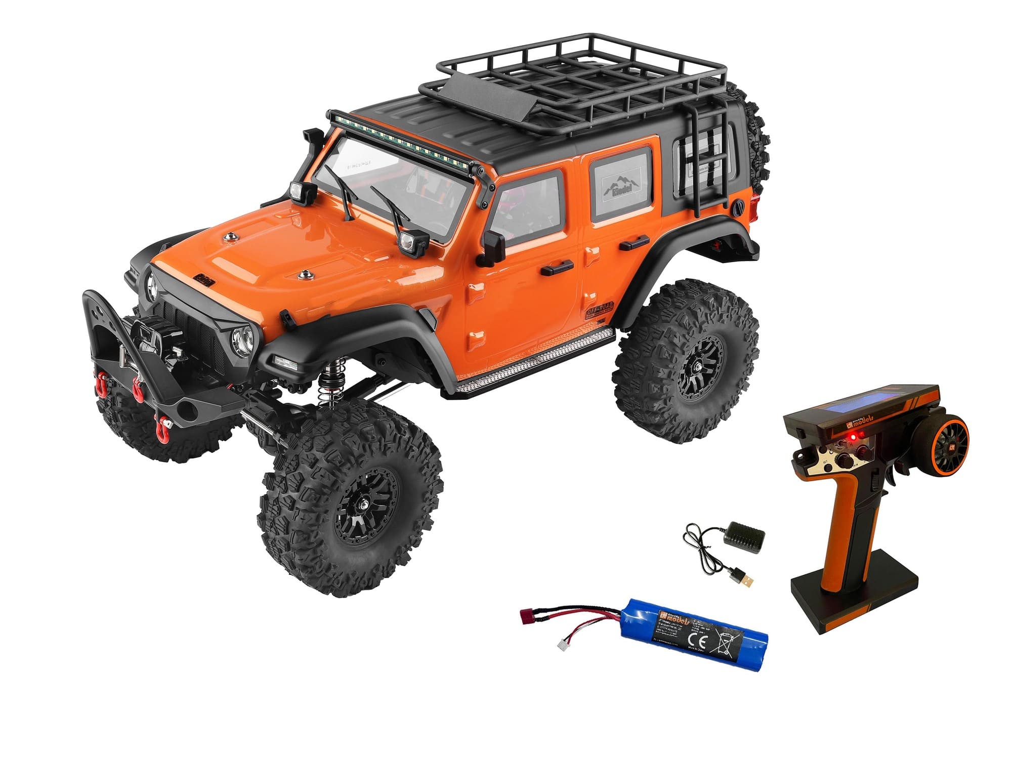 DF Models DF-04S PRO BL RC Crawler 1_10 Brushless RTR Orange