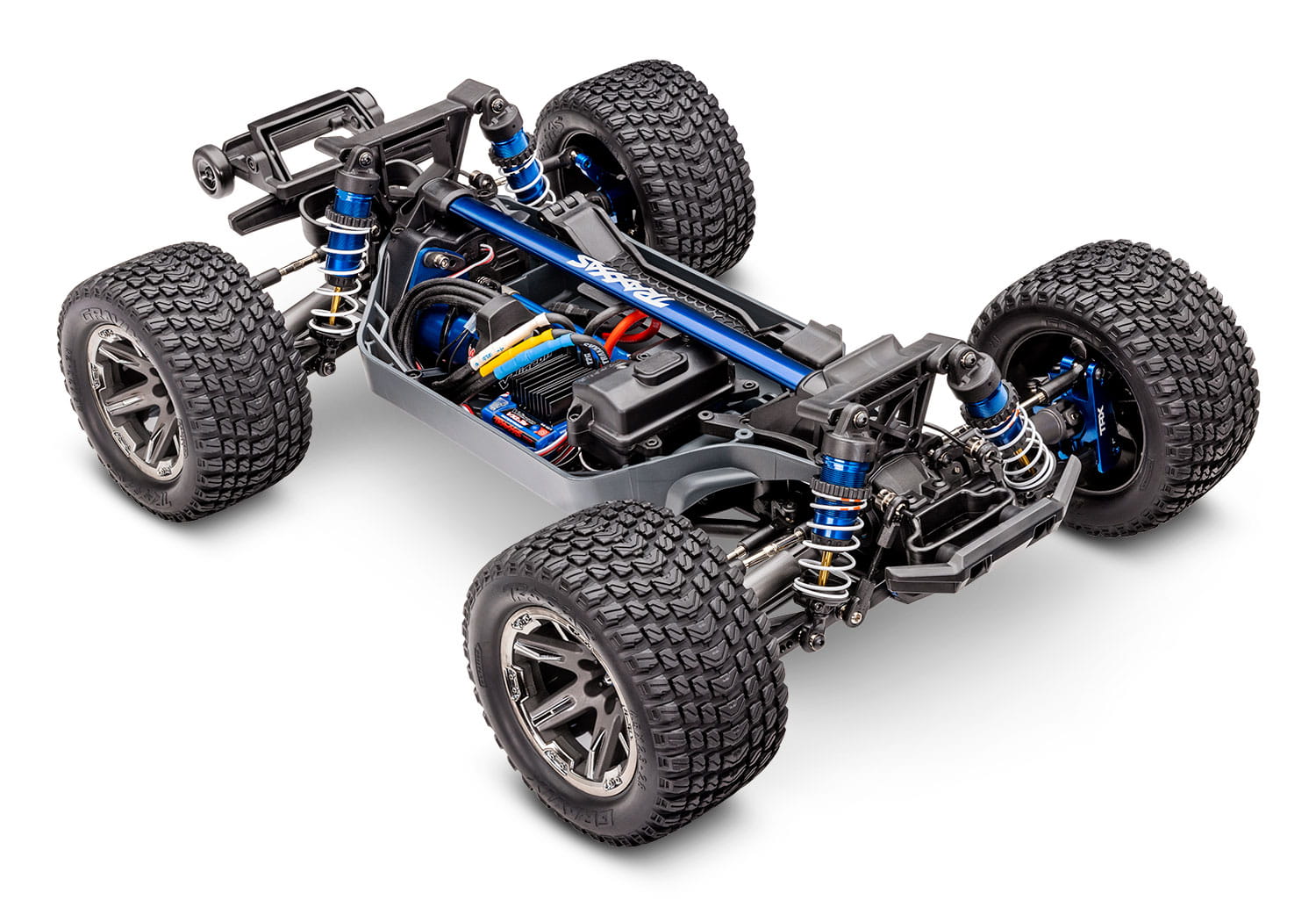 Traxxas Rustler 4x4 VXL Ultimate Stadium Truck blau 1_10