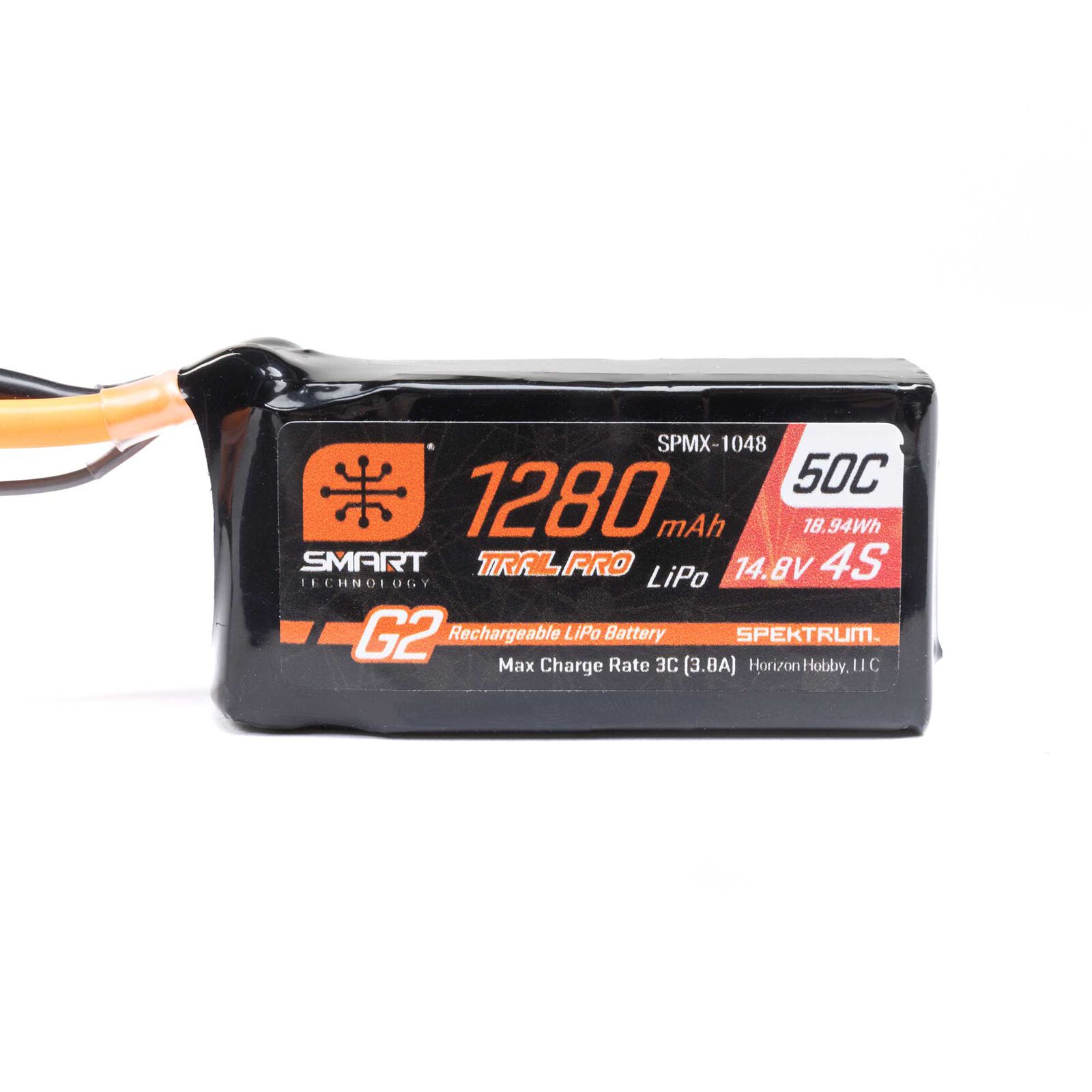 spektrum-lipo-akku-14-8v-1280mah-4s-50c-smart-g2-trail-pro-ic3