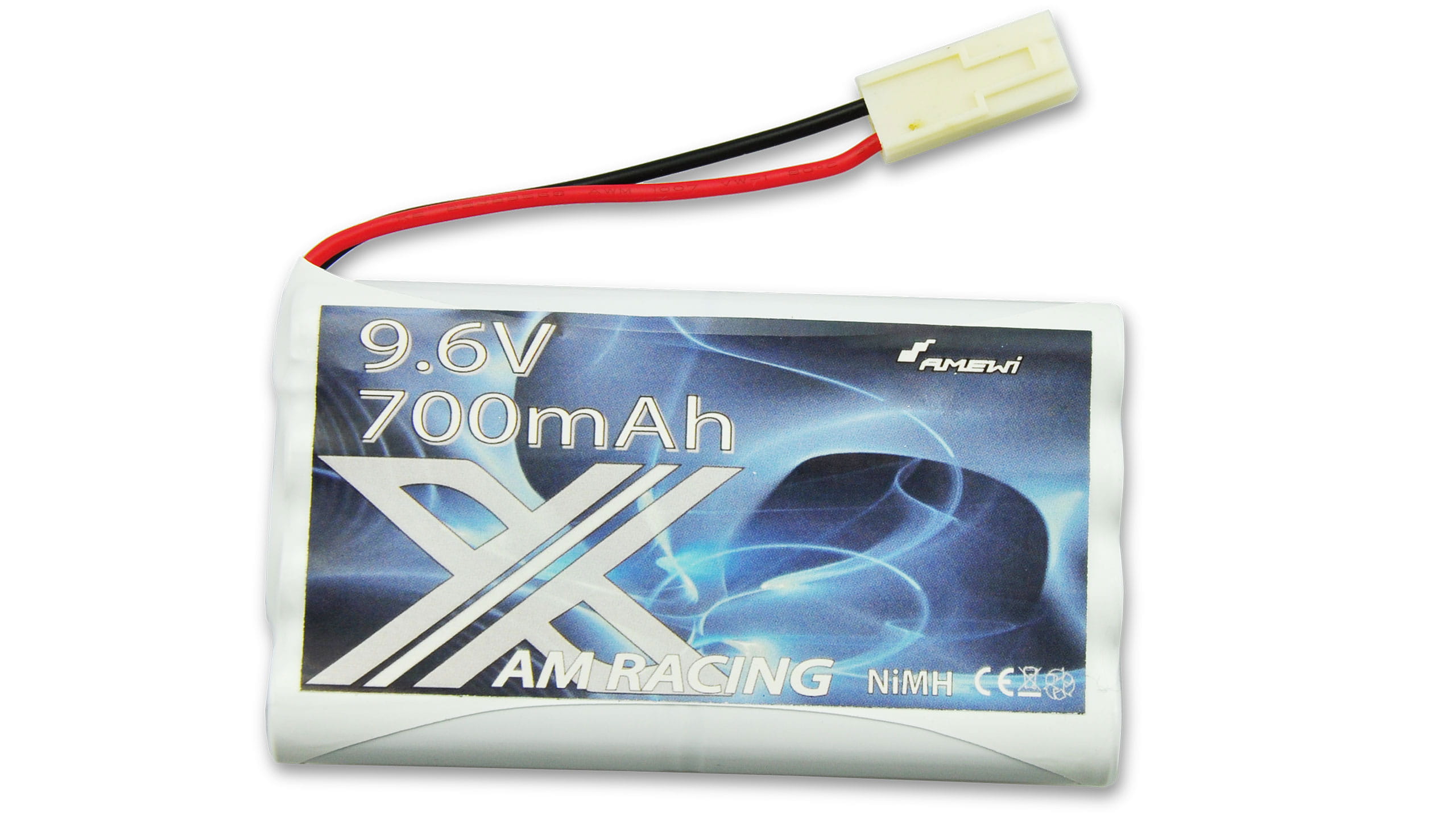 Amewi Ni-MH Akku 9.6V 700mAh Mini-Tamiya Stecker Amewi Ni-MH Akku 9.6V 700mAh Mini-Tamiya Stecker - RC-Zubehoer
