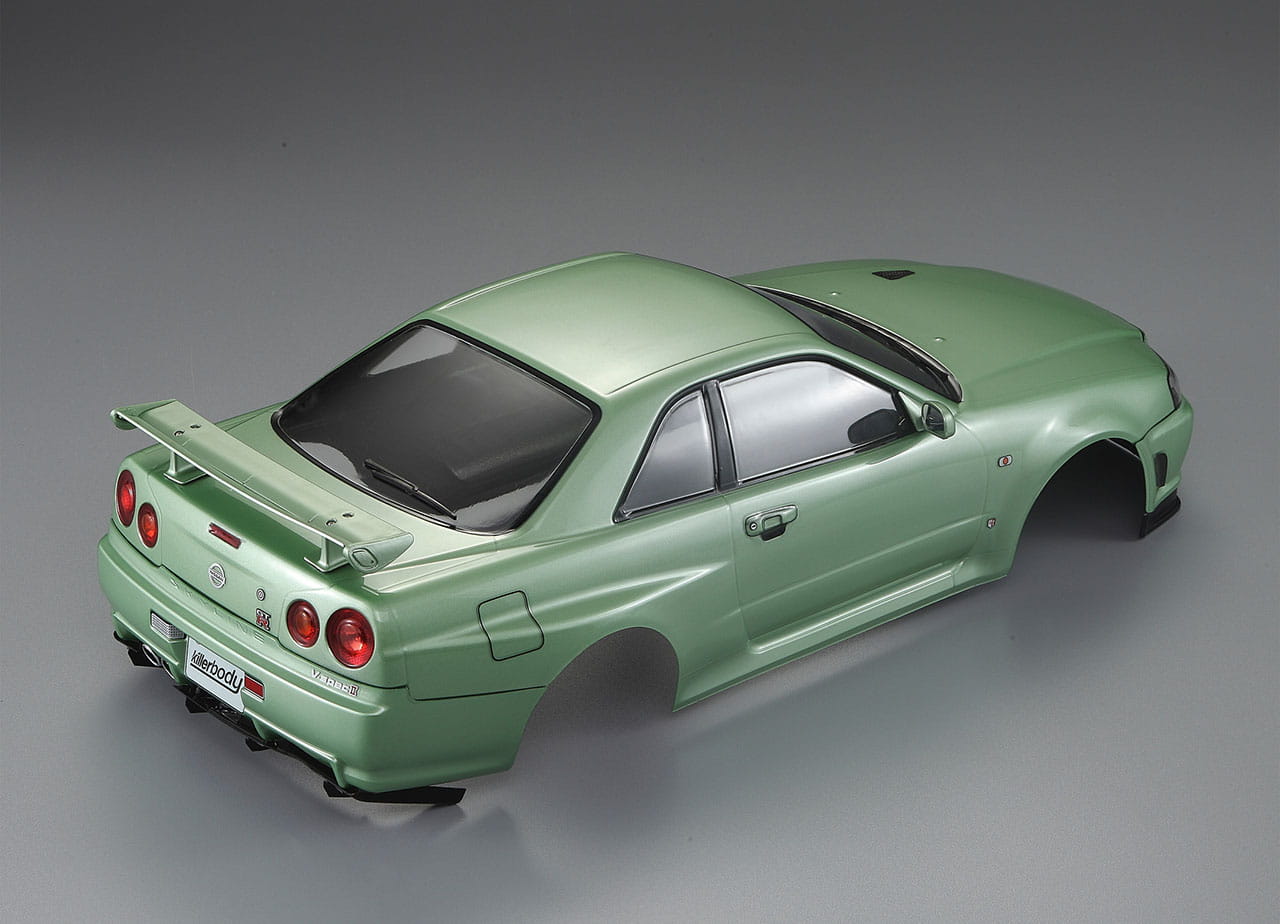 Killerbody Nissan Skyline R34 195mm Champagner Grün lackiert, RTU all-i
