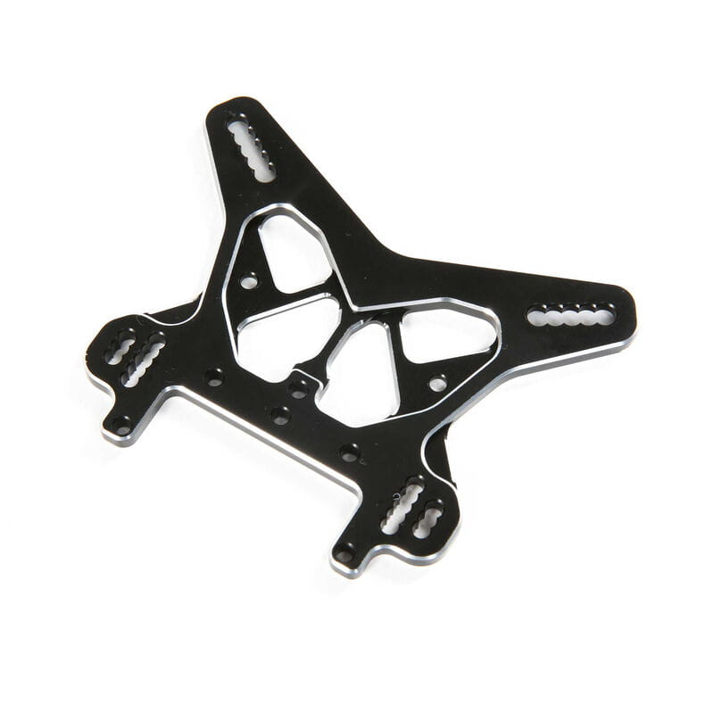 Losi Rear Shock Tower_ Black_ Aluminum_ 8X_8XE - RC-Zubehoer