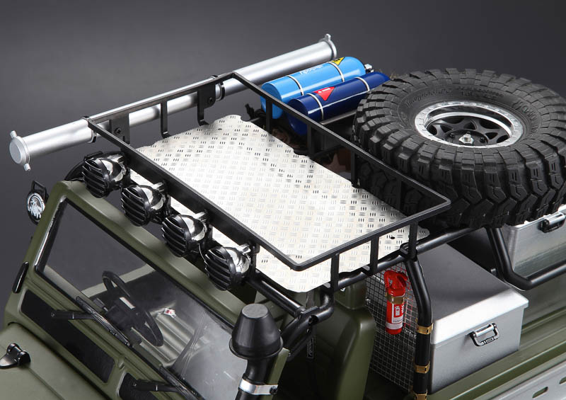 Killerbody Edelstahl Bodenplatte fuer Dachgepaeckkorb 1_10 - RC-Zubehoer