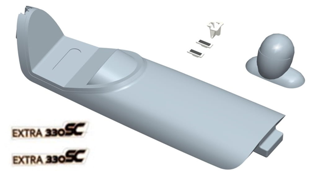 Multiplex Kab_Haube u. Glas mit Pilot  Extra 330 S - RC-Zubehoer
