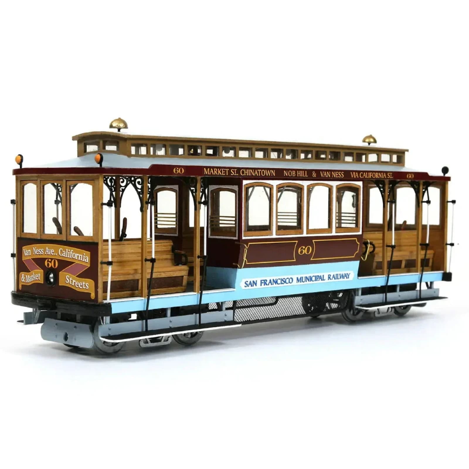 San Francisco Cable Car Modellbausatz von OcCre im Massstab 1_24_