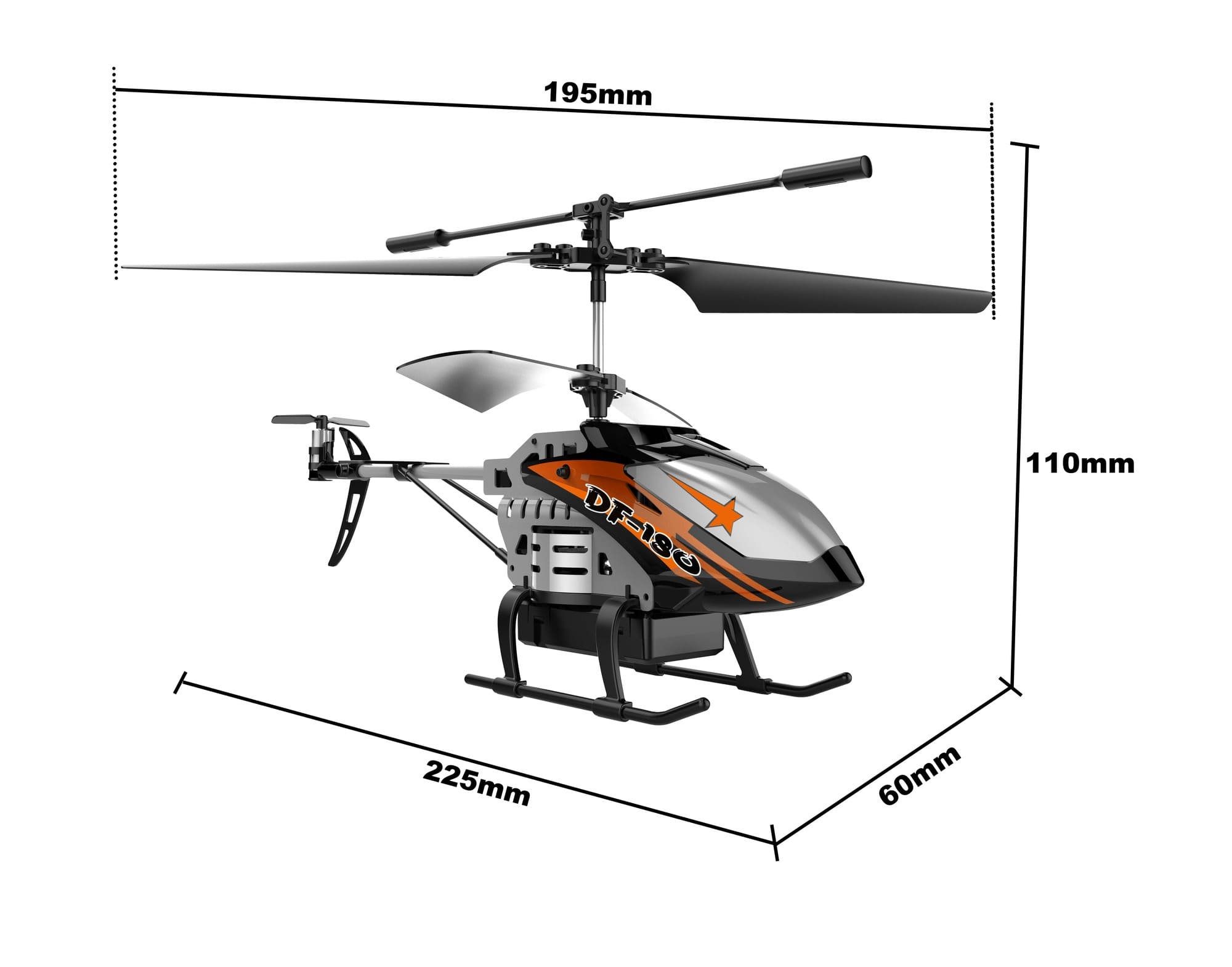 DF Models DF-180 RC-Helikopter - RTF 9630
