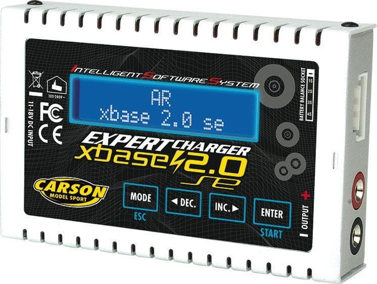 Carson Expert Charger X Base 2.0 se Ladegerät 12V-230V mit Netzteil