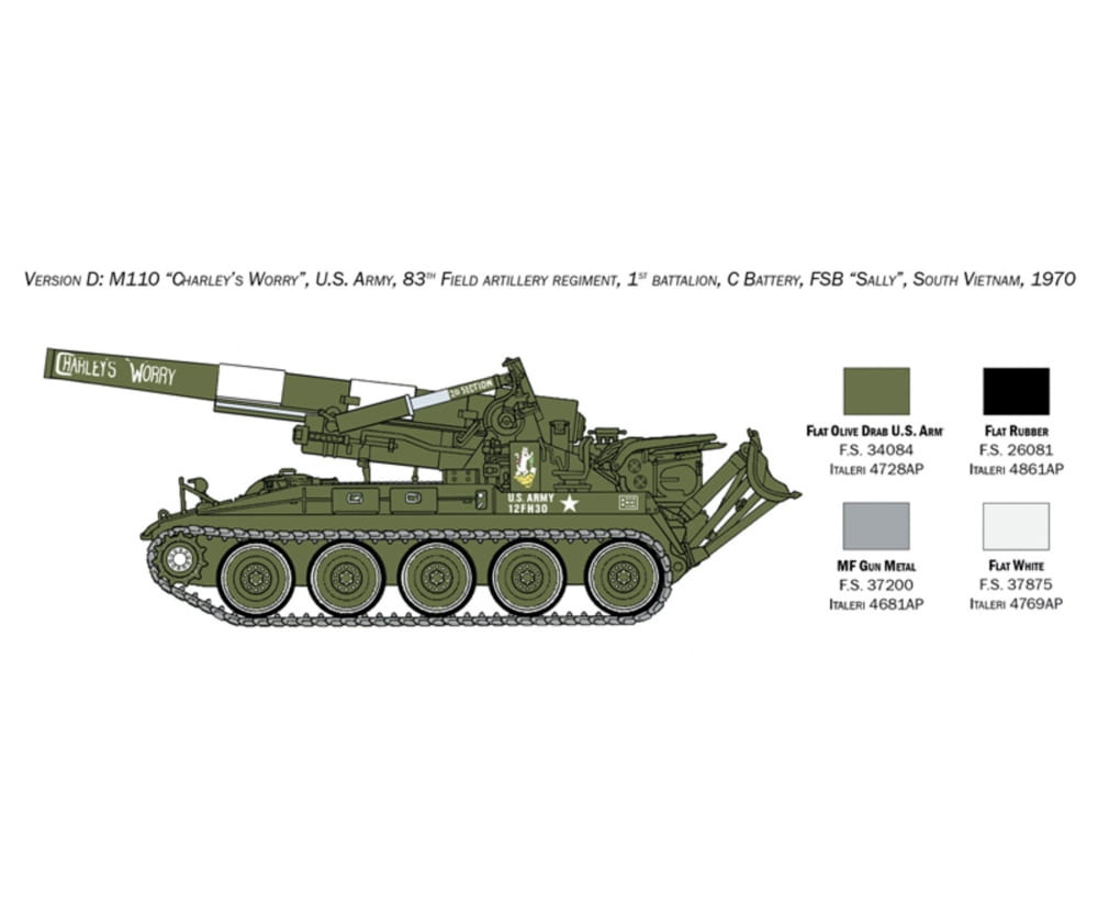 Italeri 1:35 M110 Self Propelled Howitzer