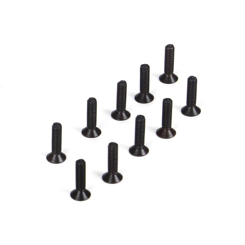 Losi TLR Flachkopfschrauben/ M2 x 8mm (10)