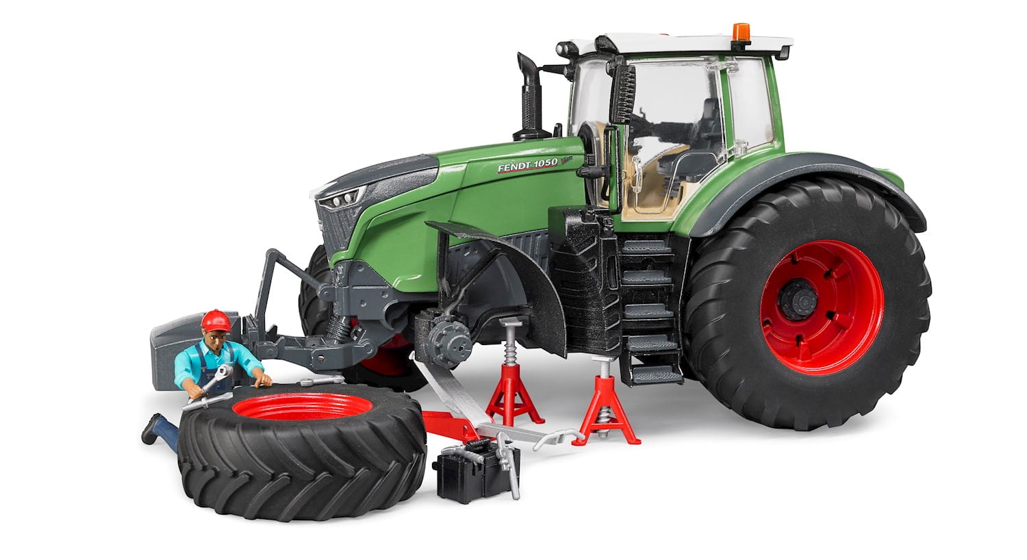 Bruder Fendt 1050 Vario m. Mechaniker und Werkstattausstattung