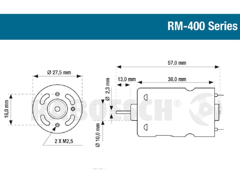 Krick Elektromotor Blue RM-410 7_2V - RC-Zubehoer