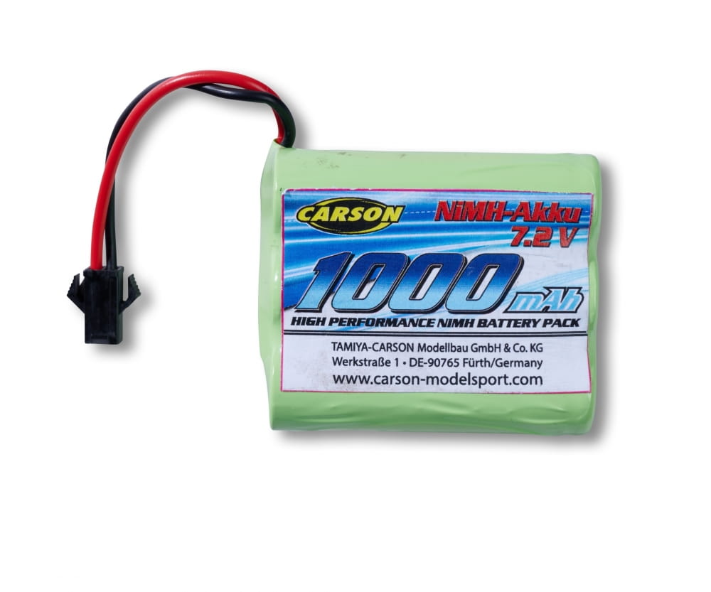 Carson 7,2V 1000mAh Akku NiMH JST 108049