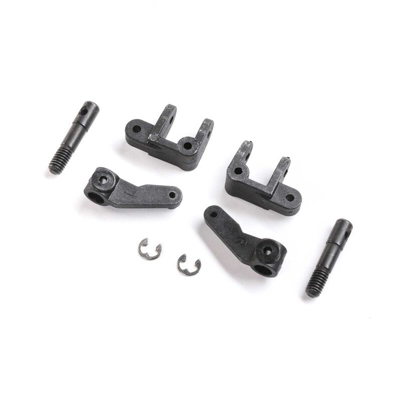 Losi Spindle_ Caster Block_ Front Axle Set_ Mini JRX2 - RC-Zubehoer