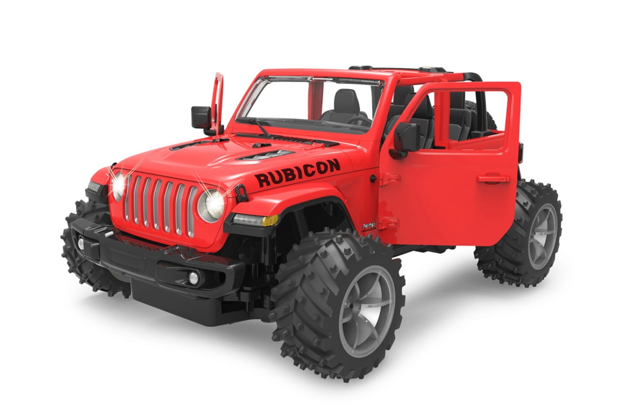 Jamara RC Jeep Wrangler JL 1 14 big wheel Tur manuell rot 2 4G B