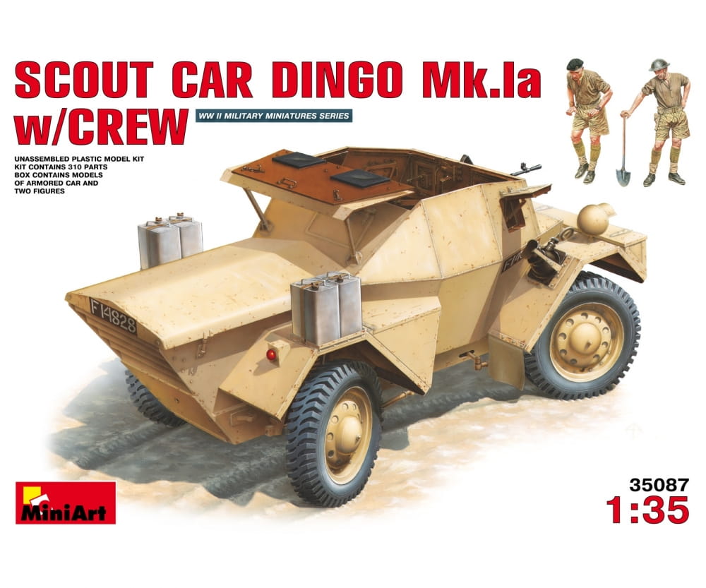 Plastikmodellbau von Miniart 1-35 spaehpanzer dingo mk 1a 2