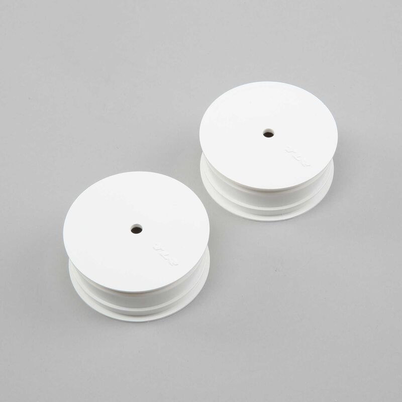 Losi Front Wheel_ Stiffezel_ 12mm Hex_ White_2_ 22 4.0 - RC-Zubehoer