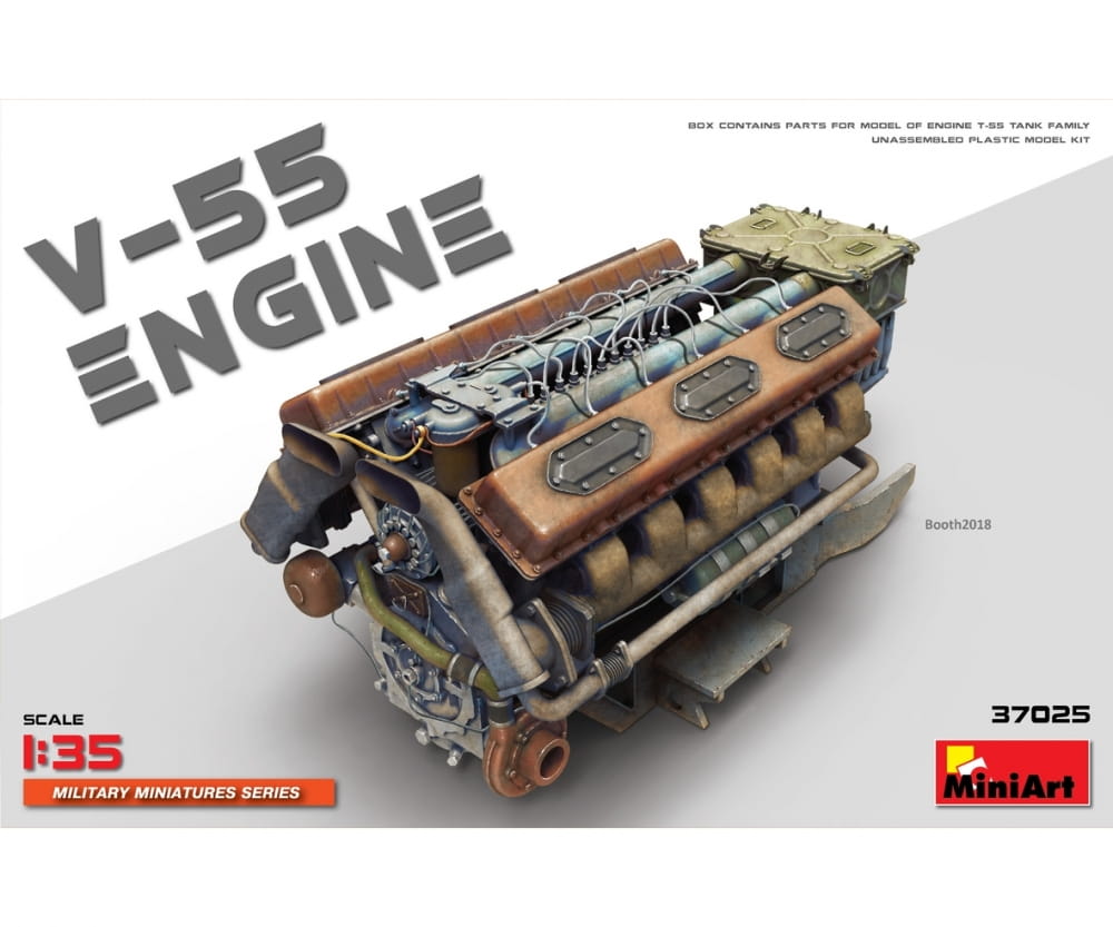 MiniArt 1_35 V-55 Motor f. T-55 Plastik Modellbau - RC-Zubehoer