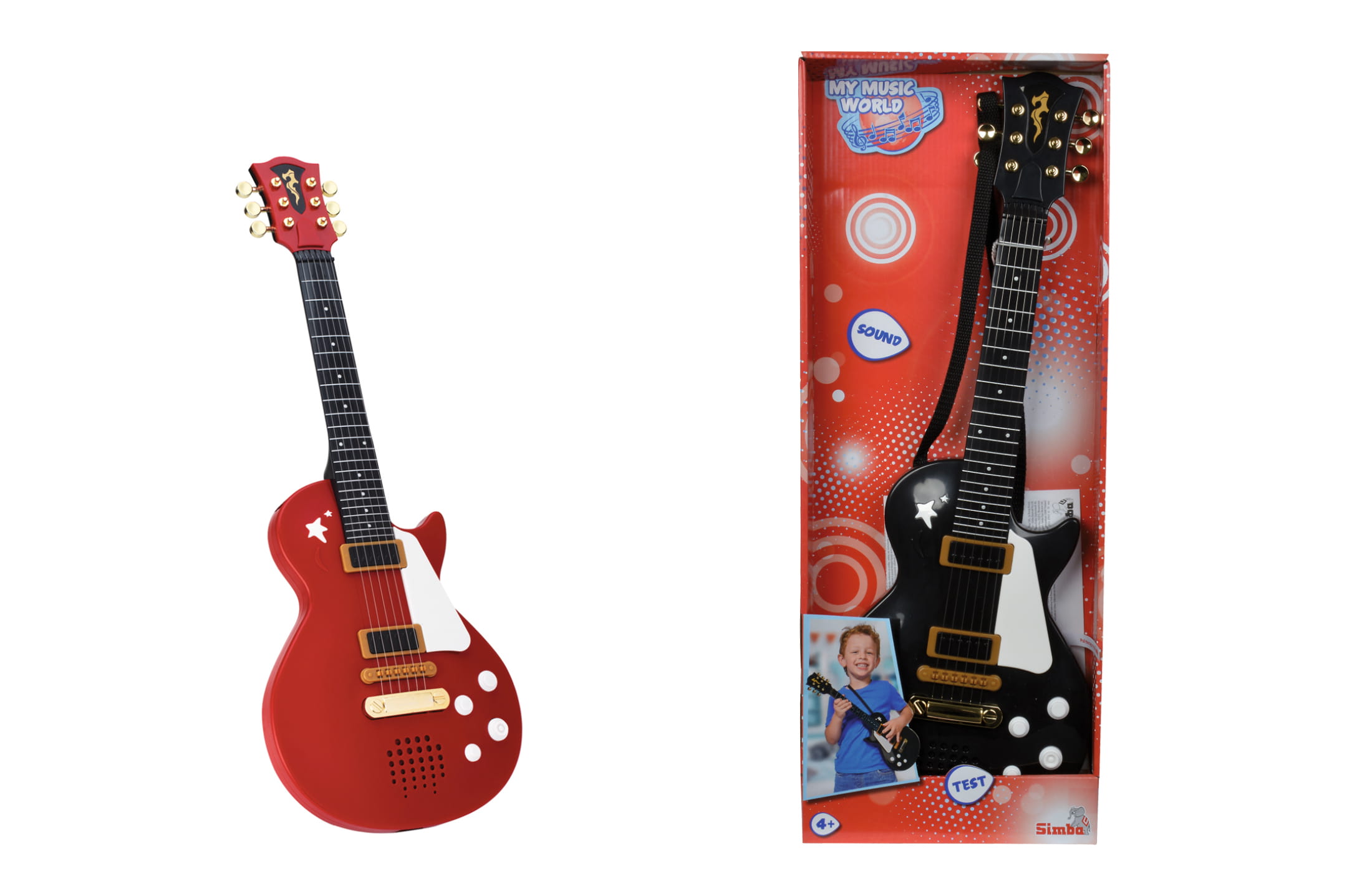 Simba MMW Rockgitarre, E-Gitarre 55cm 2-sort. Lieferumfang 1 Stück