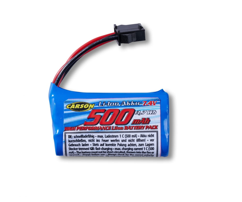 Carson 7,4V 500mAh Li-Ion Akku JST4: