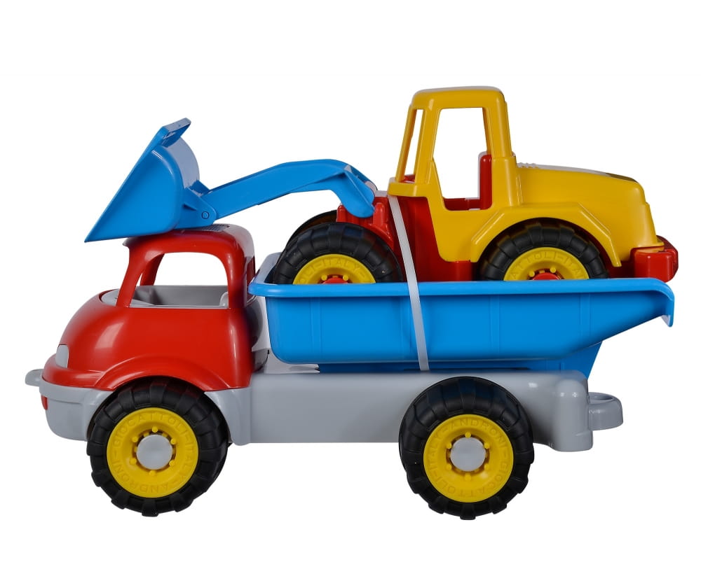 Androni LKW Kipper mit Bagger