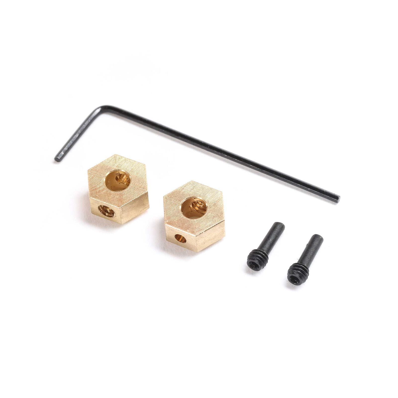 Axial Hex Hub Brass 1.0g (2): SCX24, AX24 Axial Hex Hub Brass 1.0g _2__ SCX24_ AX24 - RC-Zubehoer