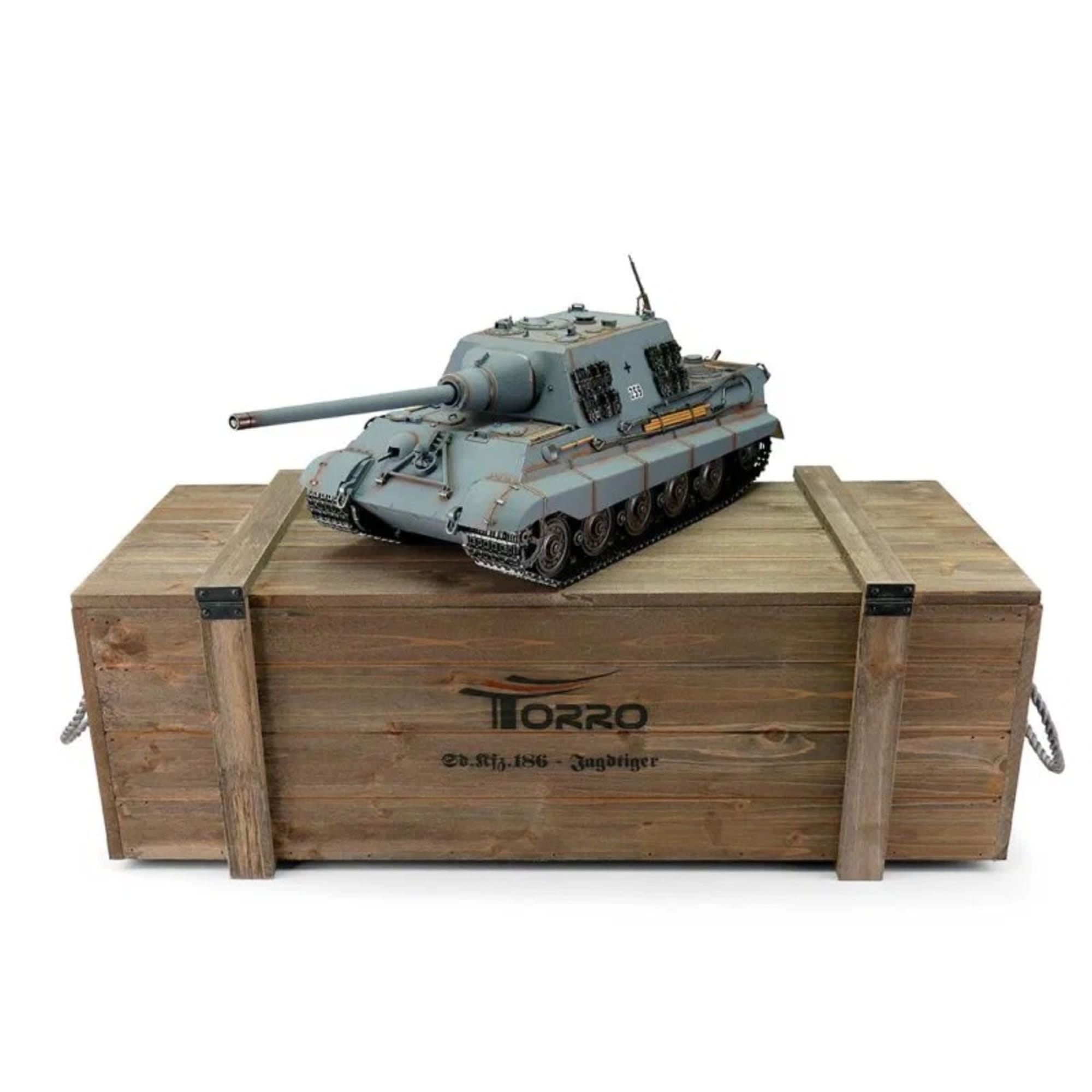 Torro Jagdtiger RC Panzer 1_16 Pro-Edition BB Panzergrau RTR