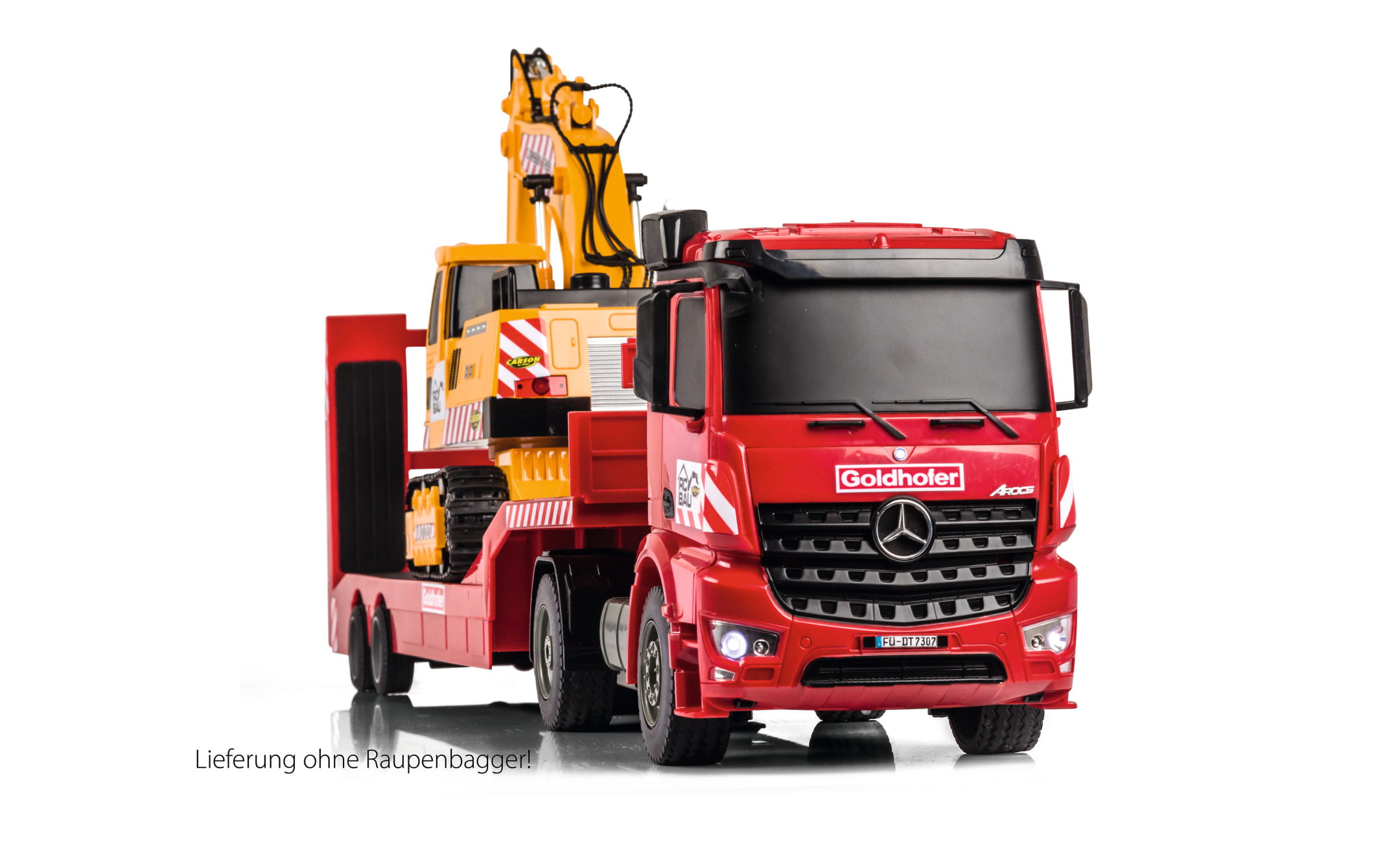 Carson Arocs LKW mit Goldhofer Tieflader RTR