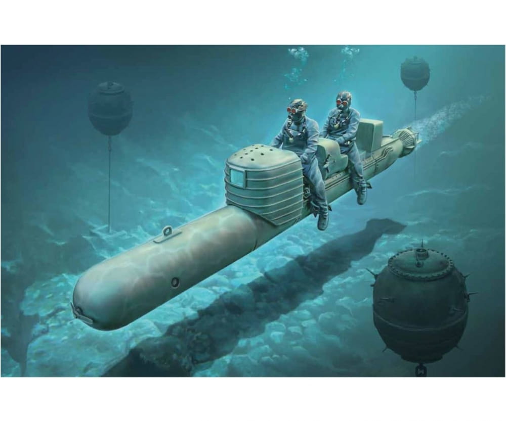 Italeri 1:35 S.L.C. Maiale 200 m. Besatzung (2) Plastik Modellbau Bausatz Italeri 1:35 S.L.C. Maiale 200 m. Besatzung (2) Plastik Modellbau Bausatz