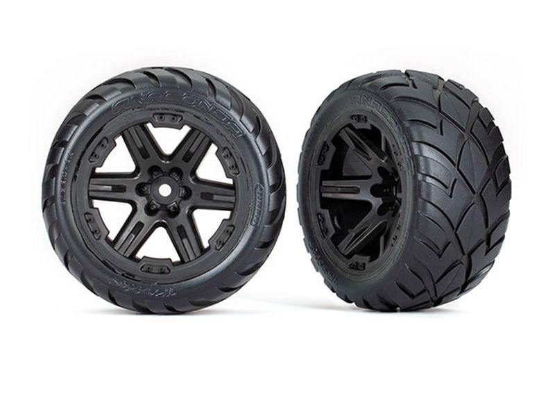 Traxxas Reifen auf Felge 2.8 RXT schwarz _ Anaconda _TSM rated_ - RC-Zubehoer